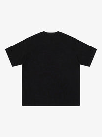 SAVAGE BASE | Not a Monster Portrait T-Shirt in Black - back view