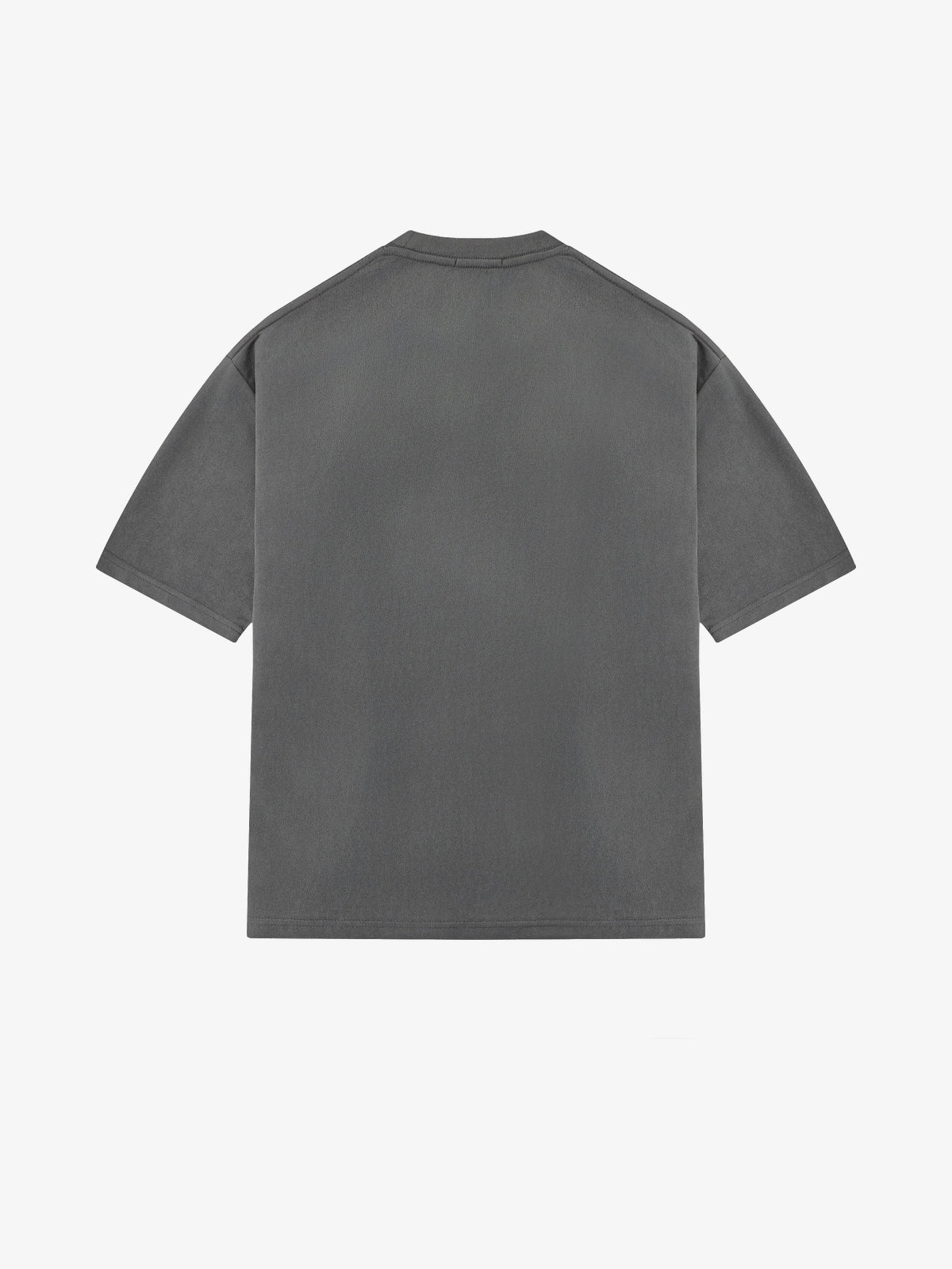 SAVAGE BASE | Reflective-Piping Star-Tag T-Shirt in Gray - back view