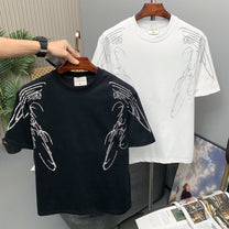 SAVAGE BASE | Rhinestone Angel-Wing T-Shirt - product detail