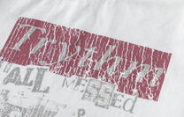 TRYTHMCLU | Distressed Text Collage T-Shirt - product detail