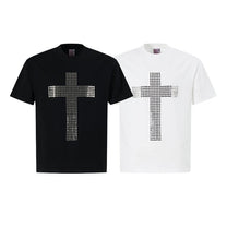UNUSUAL ORIGINAL | Rhinestone Cross T-Shirt - product detail