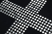 UNUSUAL ORIGINAL | Rhinestone Cross T-Shirt - product detail