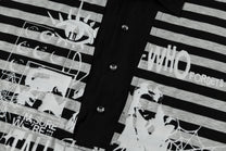 WHOLATE | Striped Collage Polo Shirt - product detail