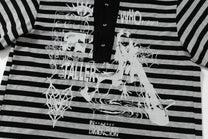 WHOLATE | Striped Collage Polo Shirt - product detail