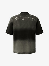 WHOLATE | Musical Instrument Washed T-Shirt in Black - back view